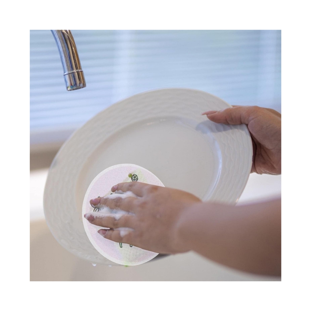 اسفنج ظرفشویی کد flower بسته 3 عددی