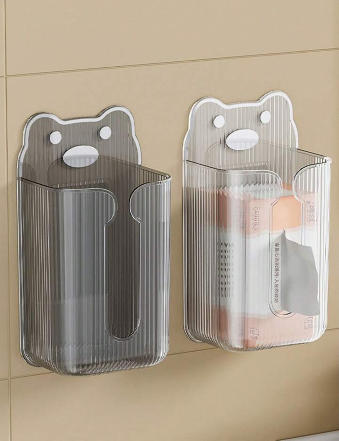 جعبه دستمال دیواری فانتزی طرح خرس عروسکی