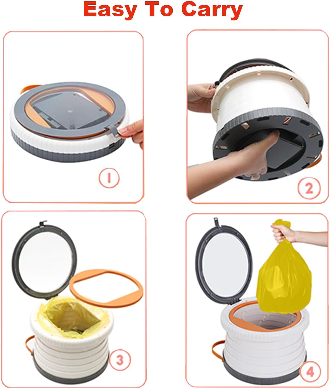 صندلی توالت قابل‌حمل و تاشو