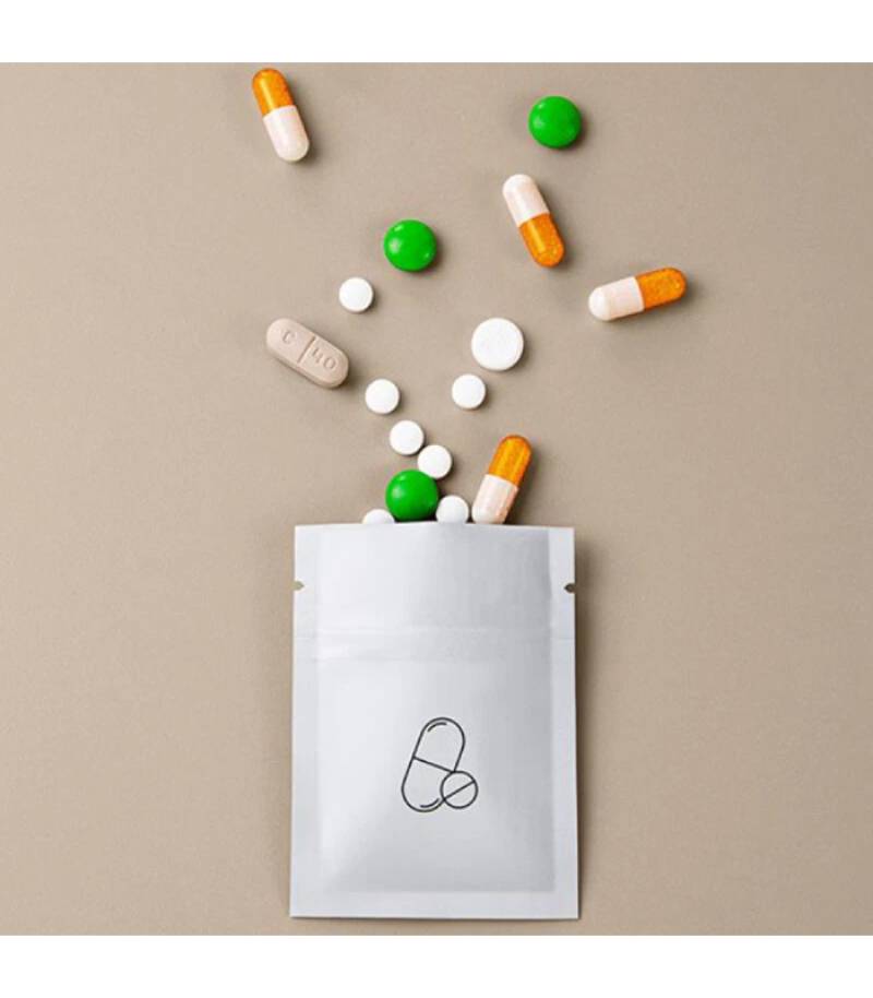 کیسه نگهدارنده آلومینیومی قرص پک 100 تایی