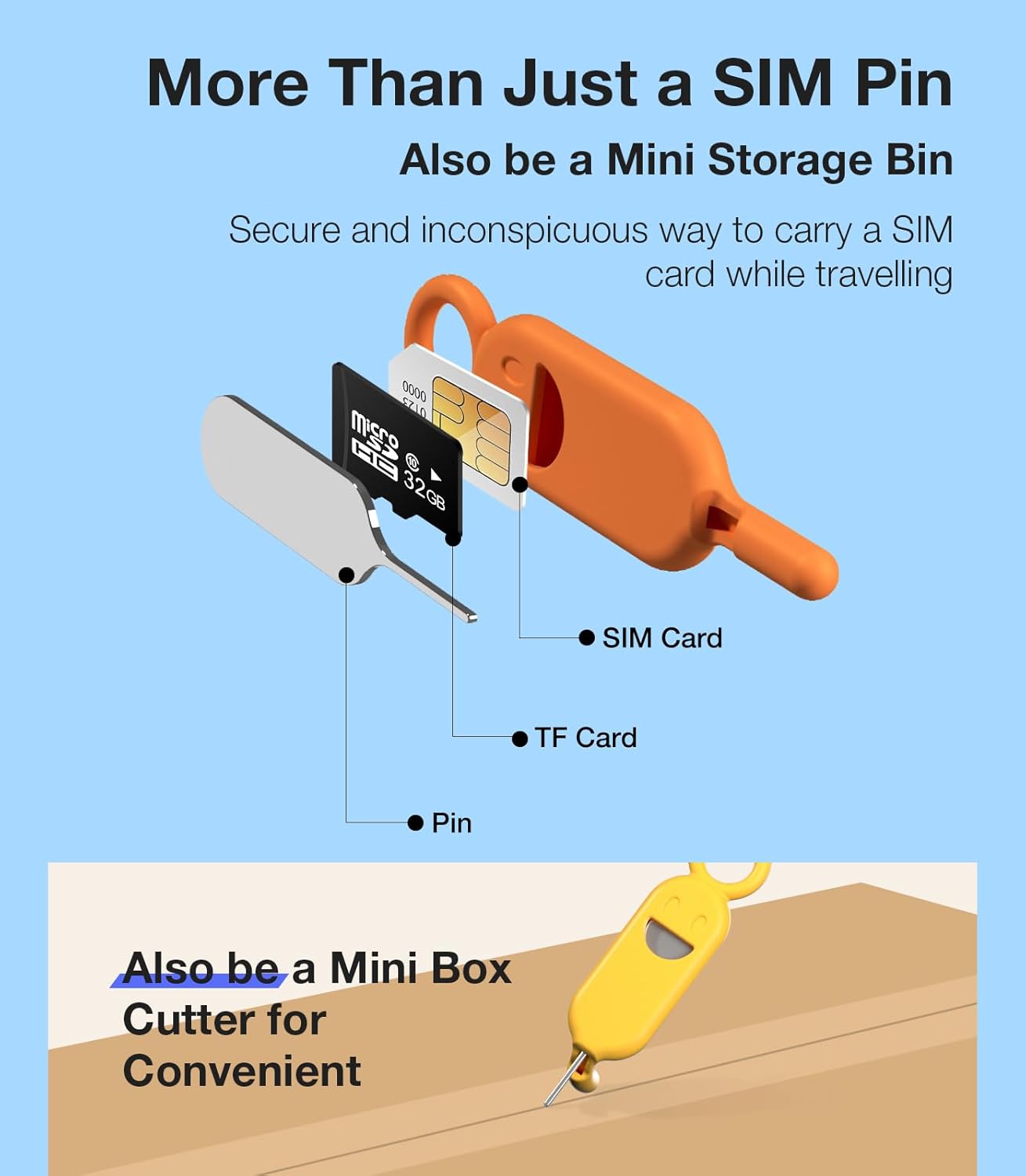 ست 3 عددی سوزن سیم کارت سیلیکونی