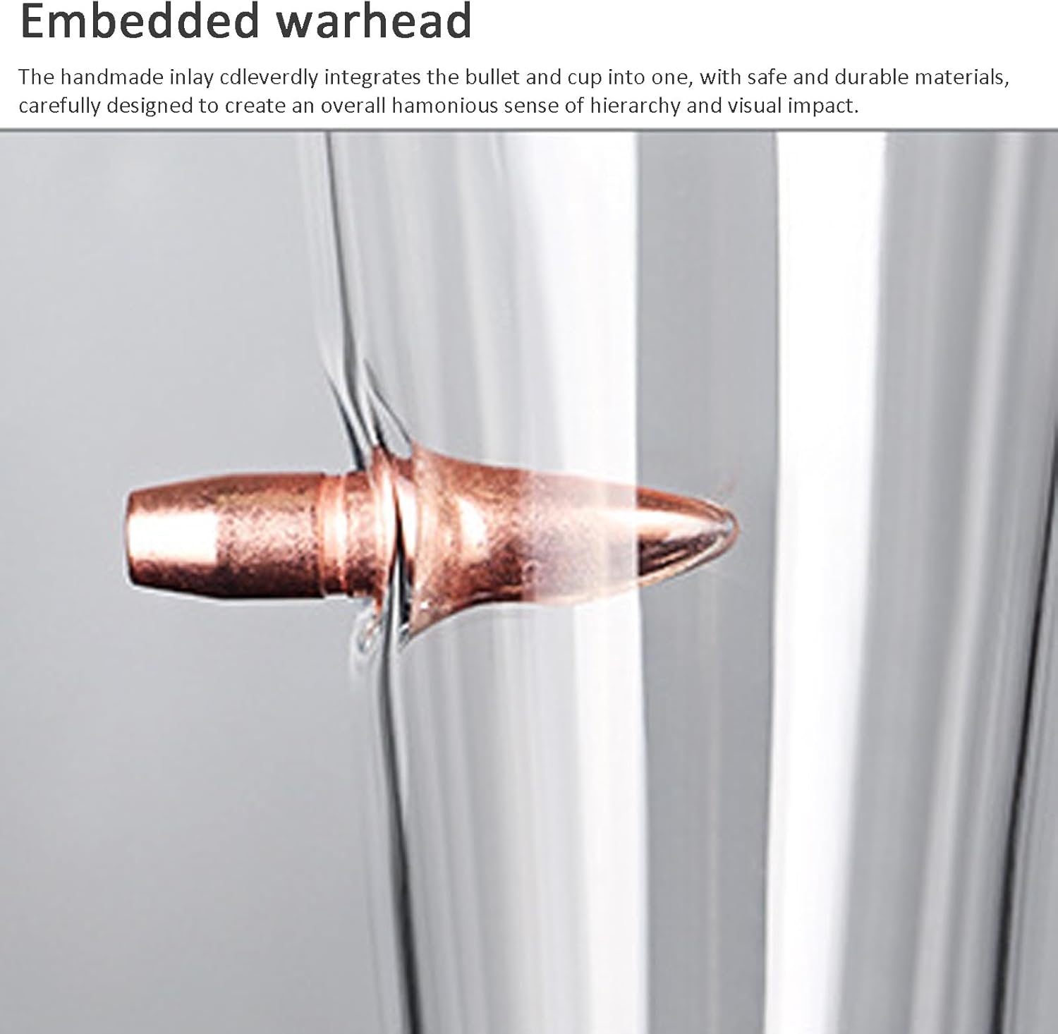 لیوان شیشه ای Lesulety طرح گلوله خورده