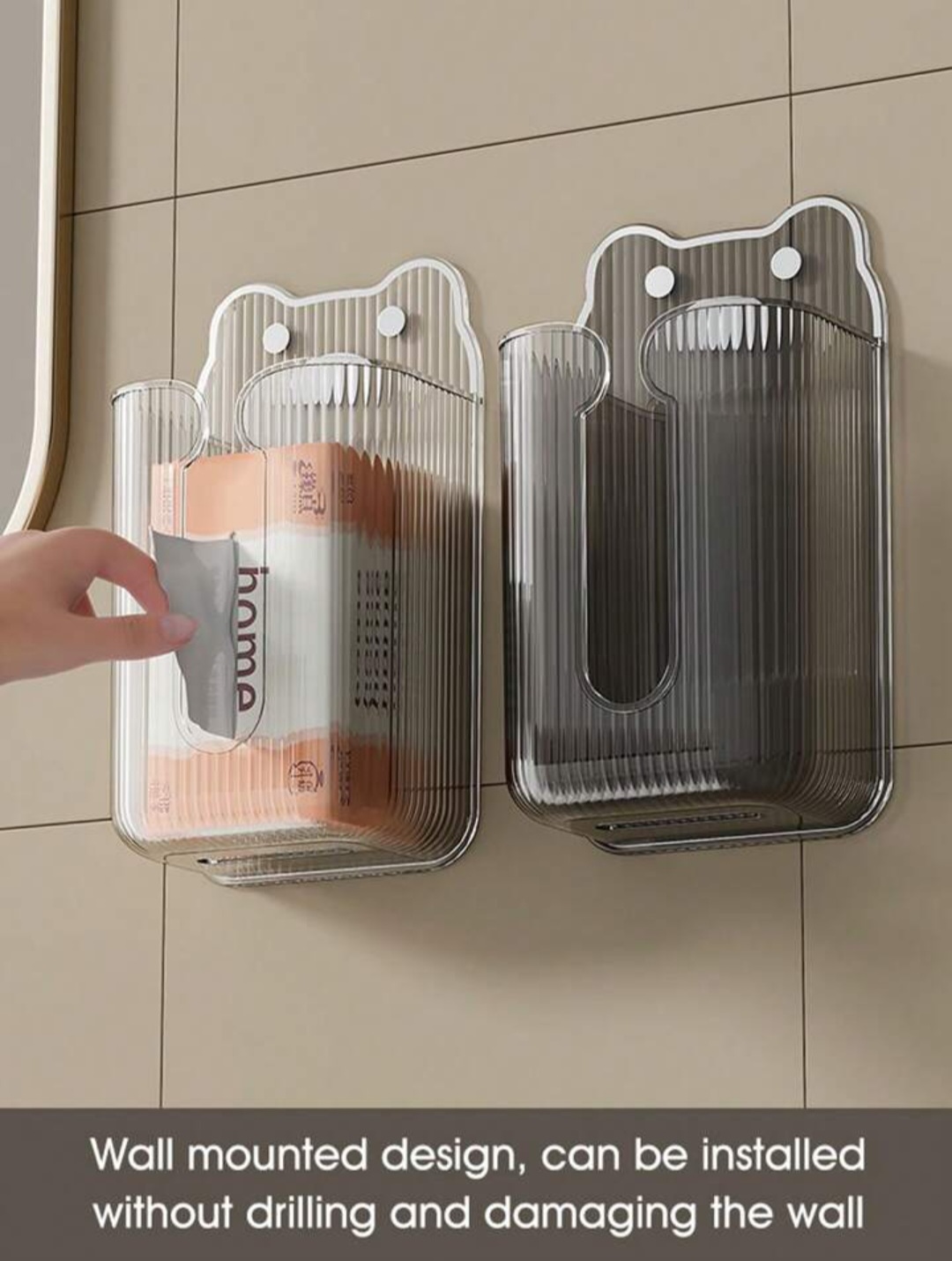 جعبه دستمال دیواری فانتزی طرح خرس عروسکی