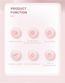 ماشین اصلاح موی بدن و صورت بانوان