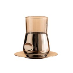 فنجان و نعلبکی شیشه ای کد HB10