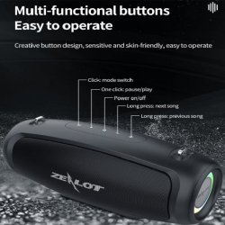 اسپیکر بلوتوثی قابل حمل zealot مدل S37L