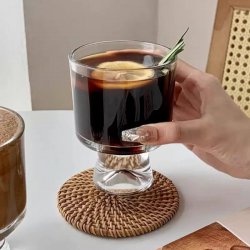 لیوان شیشه‌ای طرح کوهستان بسته 48 عددی