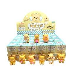 آویز عروسکی شانسی خرس فانتزی پک 24 عددی