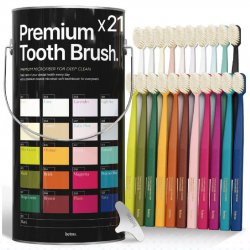 ست 21 عددی مسواک Hetras مدل Premium 