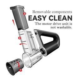 خردکن و رنده برقی بی‌سیم KEOUKE