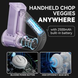 خردکن و رنده برقی بی‌سیم KEOUKE