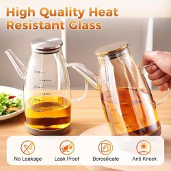 بطری روغن‌ریز شیشه‌ای 800 میلی لیتر